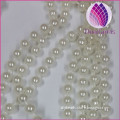 wholesale decorative connecting necklace 6mm ABS plastic imitation pearl round chain sold by kilograms for clothing